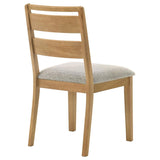 Duncan Ladder Back Dining Side Chair Washed Oak (Set of 2) | Brown | Washed Oak | 193652