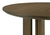 Ottowa 47-inch Round Wood Dining Table with Shelf Brown | King | Brown | 193660