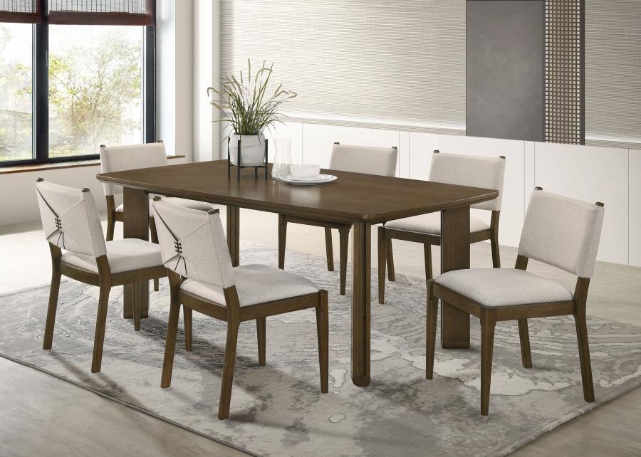 Ottowa 7-piece Rectangular Wood Dining Room Table Set Brown | Brown | 193661-S7