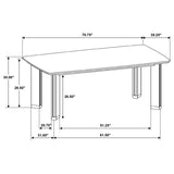 Ottowa 71-inch Rectangular Wood Dining Table Brown | King | Brown | 193661