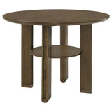 Ottowa 47-inch Round Counter Height Dining Table Brown | King | Brown | 193668