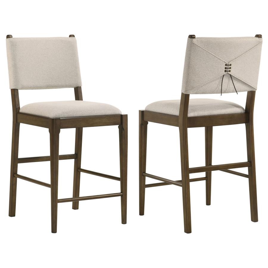 Ottowa Upholstered Counter Side Chair Brown (Set of 2) | King | Brown | 193669