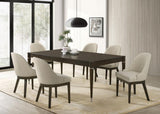 Reseda 7-piece Rectangular Dining Set Ash Brown | Beige | Beige / Ash Brown | 193671-S7