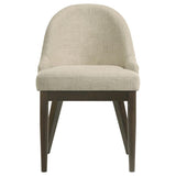 Reseda Upholstered Dining Side Chair Beige (Set of 2) | King | Beige | Beige / Ash Brown | 193672