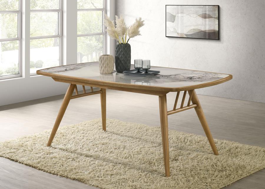 Croyden 73-inch Rectangular Dining Table Weathered Natural | Beige | Weathered Natural | 193731
