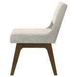 Galindo Upholstered Dining Side Chair Light Grey (Set of 2) | Grey | Light Grey / Walnut | 193752GRY