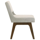 Galindo Upholstered Dining Side Chair Light Grey (Set of 2) | Grey | Light Grey / Walnut | 193752GRY