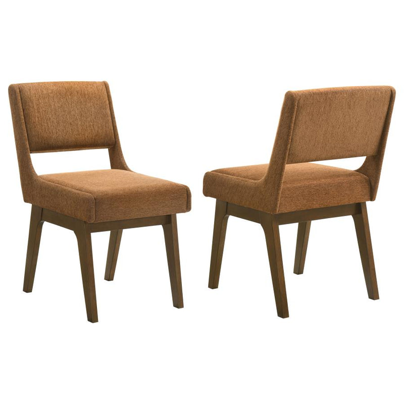 Galindo Upholstered Dining Side Chair Nutmeg (Set of 2)