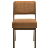Galindo Upholstered Dining Side Chair Nutmeg (Set of 2) | Brown | Nutmeg / Walnut | 193752NMG
