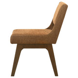Galindo Upholstered Dining Side Chair Nutmeg (Set of 2) | Brown | Nutmeg / Walnut | 193752NMG