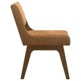 Galindo Upholstered Dining Side Chair Nutmeg (Set of 2) | Brown | Nutmeg / Walnut | 193752NMG