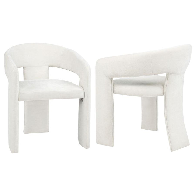 Carlow Upholstered Dining Arm Chair Black (Set of 2)