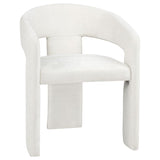 Carlow Upholstered Dining Arm Chair White (Set of 2) | Full | White | 193813WHT