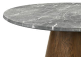 Franklin 50-inch Round Dining Table Grey and Dark Oak | King | Grey | Grey / Dark Brown | 193820