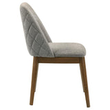 Franklin Upholstered Dining Side Chair Grey (Set of 2) | Grey | Grey / Dark Brown | 193822
