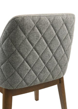 Franklin Upholstered Dining Side Chair Grey (Set of 2) | Grey | Grey / Dark Brown | 193822