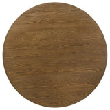 Franklin 54-inch Round Wood Pedestal Base Dining Table Dark Brown | Brown | Dark Brown | 193830