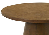 Franklin 54-inch Round Wood Pedestal Base Dining Table Dark Brown | Brown | Dark Brown | 193830