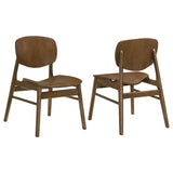 Benford Dining Side Chair Wood Seat Dark Brown (Set of 2) | Brown | Dark Brown | 193832
