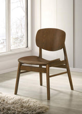 Benford Dining Side Chair Wood Seat Dark Brown (Set of 2) | Brown | Dark Brown | 193832