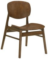 Benford Dining Side Chair Wood Seat Dark Brown (Set of 2) | Brown | Dark Brown | 193832