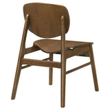 Benford Dining Side Chair Wood Seat Dark Brown (Set of 2) | Brown | Dark Brown | 193832