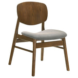 Benford Dining Side Chair Upholstered Seat Dark Brown (Set of 2) | King | Brown | Dark Brown | 193833