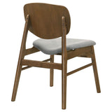 Benford Dining Side Chair Upholstered Seat Dark Brown (Set of 2) | King | Brown | Dark Brown | 193833