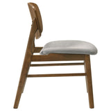 Benford Dining Side Chair Upholstered Seat Dark Brown (Set of 2) | King | Brown | Dark Brown | 193833