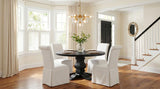 Shawna Upholstered Skirted Side Chair White (Set of 2) | White | 193912WHT