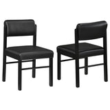 Kehoe Upholstered Dining Side Chair Black (Set of 2) | Black | Black / Black | 193922BLK