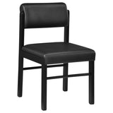 Kehoe Upholstered Dining Side Chair Black (Set of 2) | Black | Black / Black | 193922BLK