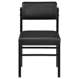 Kehoe Upholstered Dining Side Chair Black (Set of 2) | Black | Black / Black | 193922BLK