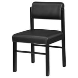 Kehoe Upholstered Dining Side Chair Black (Set of 2) | Black | Black / Black | 193922BLK