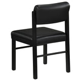 Kehoe Upholstered Dining Side Chair Black (Set of 2) | Black | Black / Black | 193922BLK
