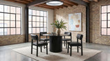 Kehoe Upholstered Dining Side Chair Black (Set of 2) | Black | Black / Black | 193922BLK