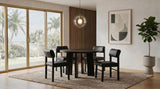 Kehoe Upholstered Dining Side Chair Black (Set of 2) | Black | Black / Black | 193922BLK