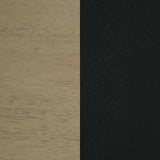 Kehoe Upholstered Dining Side Chair Black and Natural Oak (Set of 2) | Brown | Natural Oak / Black | 193922NAT