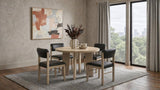 Kehoe Upholstered Dining Side Chair Black and Natural Oak (Set of 2) | Brown | Natural Oak / Black | 193922NAT