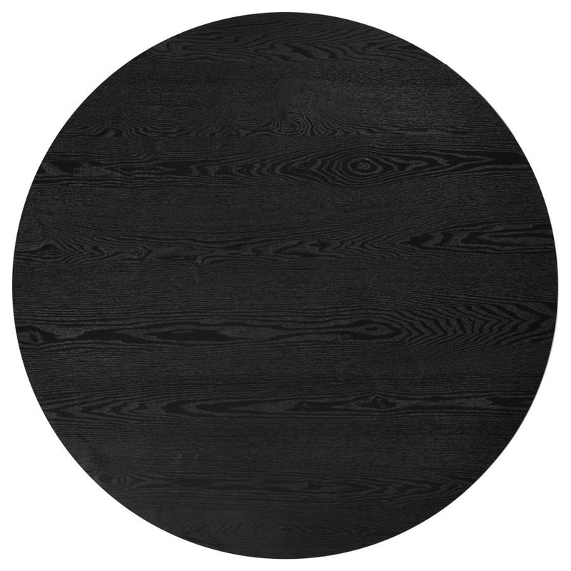 Hamlyn 43-inch Round Wood Dining Room Table Black