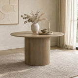 Hamlyn 47-inch Round Wood Dining Room Table Black