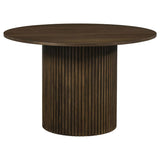Hamlyn 47-inch Round Wood Dining Room Table Walnut | Brown | Walnut | 193930WAL
