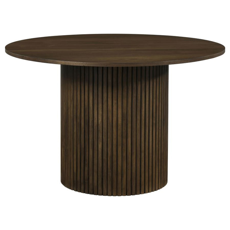 Hamlyn 47-inch Round Wood Dining Room Table Black