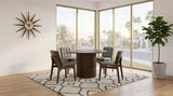 Hamlyn 47-inch Round Wood Dining Room Table Walnut | Brown | Walnut | 193930WAL