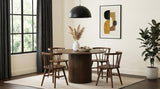 Hamlyn 47-inch Round Wood Dining Room Table Walnut | Brown | Walnut | 193930WAL