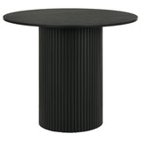 Hamlyn 5-piece Round Wood Counter Height Dining Set Cream and Black