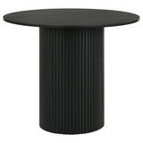 Hamlyn 5-piece Round Wood Counter Height Dining Set Black | Black | 193938BLK-S5C