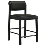 Hamlyn 5-piece Round Wood Counter Height Dining Set Black | Black | 193938BLK-S5C