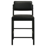 Hamlyn 5-piece Round Wood Counter Height Dining Set Black | Black | 193938BLK-S5C
