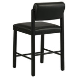 Hamlyn 5-piece Round Wood Counter Height Dining Set Black | Black | 193938BLK-S5C
